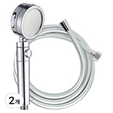 World Clean Power 3段式開關蓮蓬頭+PVC防垢軟管2m套組, 2組