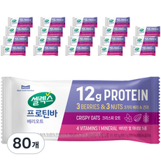 셀렉스 프로틴바 베리오트, 50g, 80개