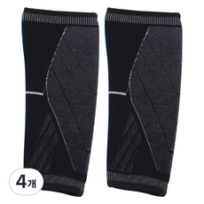 에코벨 러닝 축구 등산 카프 슬리브 종아리 압박밴드 보호대, 4개, 블랙