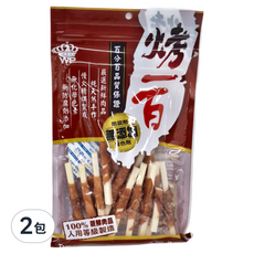 烤一百 潔牙鈣骨捲雞肉 全犬種適用, 新鮮雞肉, 120g, 2包