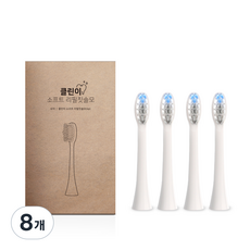 오아 클린이 소프트 시리즈 리필 칫솔모 화이트, VO-ET034, 8개 VO-ET034, 8개