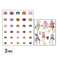 크리스킨드 유아용 네일스티커 캐릭터 + 타투스티커 랜덤 발송, RKS001, 3세트