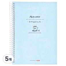 팬시로비 5000 칸이 넓은노트 10mm, 랜덤발송, 5개