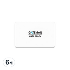 게이트맨 신용카드형 카드키, 6개
