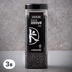 도정공장 검정강낭콩, 1kg, 3통