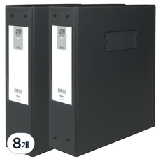 마이다스 PVC 고주파 A4 사다리 바인더 3공 7cm, 흑색, 8개