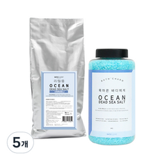 바스참 사해소금 오션 리필용, 1kg, 5개