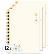 POPO FANCY 3000隻貓咪的一天練習本, 12個, 黃色