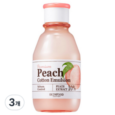 스킨푸드 프리미엄 피치 뽀송 에멀전, 140ml, 3개