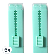 方形滑動橡皮擦, 薄荷綠, 6個