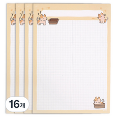 Recoz LILI&COCO 方格筆記本 A4, STUDY LILI, 16個