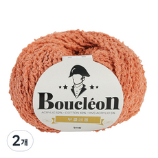 Knitt Boucleon 編織線 50g, 307 珊瑚色, 2個
