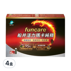 funcare 船井生醫 6X活力瑪卡純精, 6瓶, 15ml, 4盒