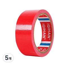 다다 고점도 강력 면 테이프 40mm x 20m, 적색, 5개