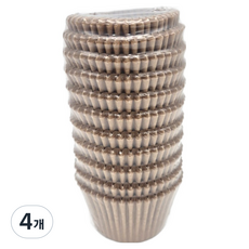 퓨어네이처 머핀컵 55mm 200p, 크라프트, 4개
