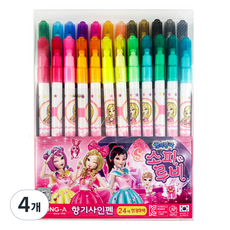 동아 소피루비 향기 사인펜, 24색, 4개