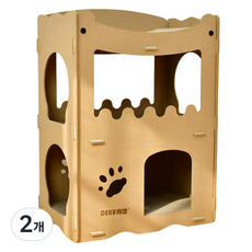 데쿠 레드퍼피 고양이 네코야 더앤쿠 스크래쳐 하우스, 2개