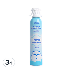 레시피박스 울트라 버블클렌저 퓨어화이트 무향, 3개, 300ml