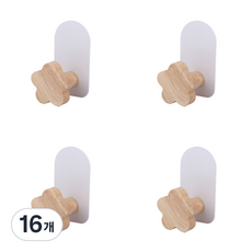 貝拉膠粘劑多用途木共同軌道衣架花木, 木色, 16個