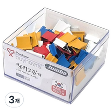 바이하츠 점보컬러날크립 심 60매용 랜덤발송, 3개, 50개입, 대