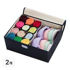 Market Gamsung布質內衣收納箱 款式6, 2個