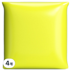 데일리온 부드러운 찰흙 100g, 네온옐로우, 4개