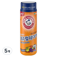 ARM&HAMMER Natural Shaker小蘇打粉, 5個, 400g
