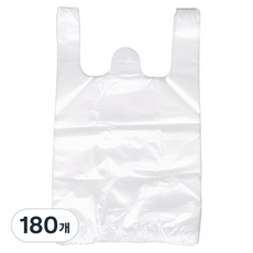 Meo 手提塑膠袋 7號 白色 53 X 60cm, 30L, 180個