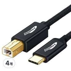 Anyport USB 2.0 Type-C 轉 B 印表機線, 4個
