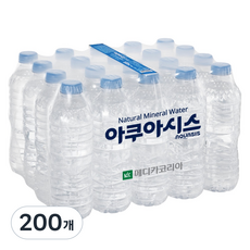 아쿠아시스 무라벨 생수, 500ml, 200개