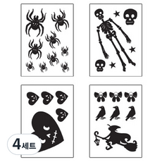Bebling 萬聖節紋身貼紙 4件組, A2, 4套
