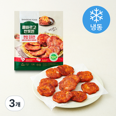 올바르고 반듯한 한입 김치전 (냉동), 1kg, 3개