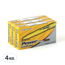 JAVAPEN Power Line 原創螢光筆, 黃色, 4套