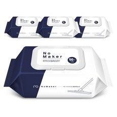 NoMaker 清潔濕拖巾 50抽, 4個