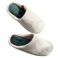 BOWELL 男士雙層柔軟超細纖維拖鞋, 皇家米色