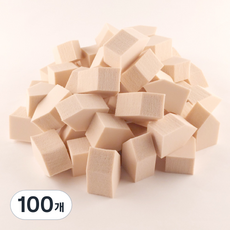 黃麻化妝粉撲, 單色, 100個