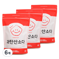 소다스쿨 과탄산소다, 1kg, 6개