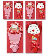 영원 크리스마스 꽃다발 입체카드 2종 x 3p 세트 B20_1&2, 혼합색상, 1세트