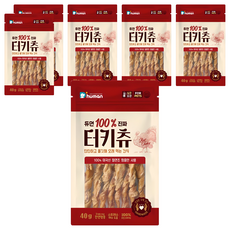 듀먼 강아지 100퍼센트 진짜 터키츄 간식, 칠면조, 40g, 6개