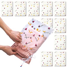 Maekraifeu 旅行用防水衣物滑鏈收納袋, 1入, 10個