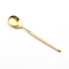 Bogen 르비앙 黃金餐具 湯匙, 1個, 米色, 單品