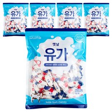부드럽고 진한 유가 사탕, 550g, 5개