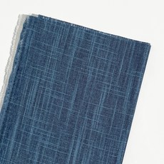 7支亞麻混紡布料 1/2麻, 26藍色