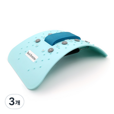 스탠다드리빙 요가 강도조절 허리 스트레칭 보드, 3개, 블루