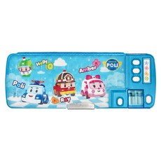 ROBOCAR POLI 波力 波力多功能筆盒, 小車車 藍色, 1個