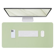 프랑코홈 가죽 논슬립 데스크매트, 라이트그린