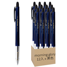 morning glory 晨筆 0.7mm, 黑色, 12入