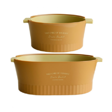 KUIBAO 快豹生活 北歐簡約瀝水藍套組, 粟棕, 1組