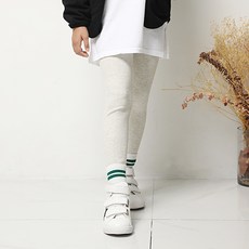 KIDSCODI 兒童素色羅紋內搭褲