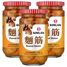金蘭花生麵筋 嚴選雲嘉南飽滿花生, 396g, 3罐